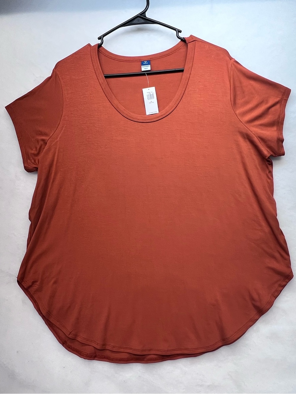 Old Navy Luxe Tee Orange Color Size M Petite